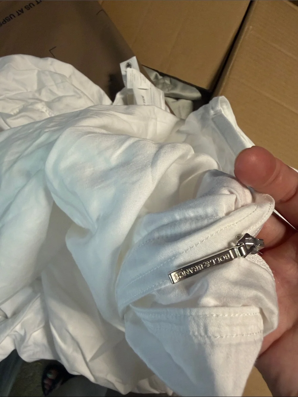New 2 KING zippered Boll & branch signature fabric  Classic White Pillowcase